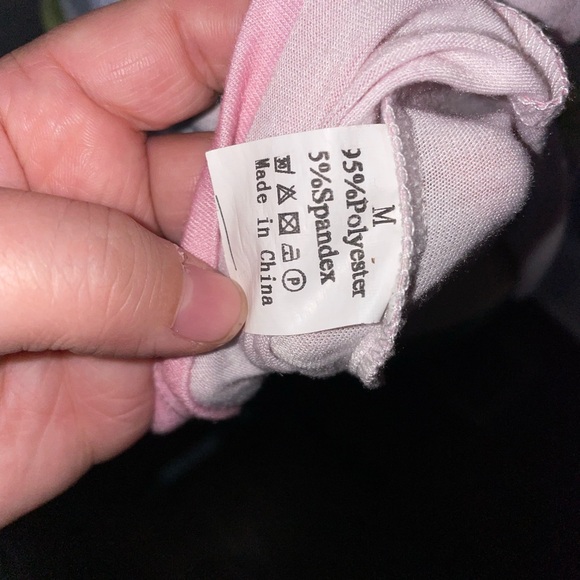 NWOT- Pink Hypnotized Tie Dye Leopard Top - Picture 4 of 6